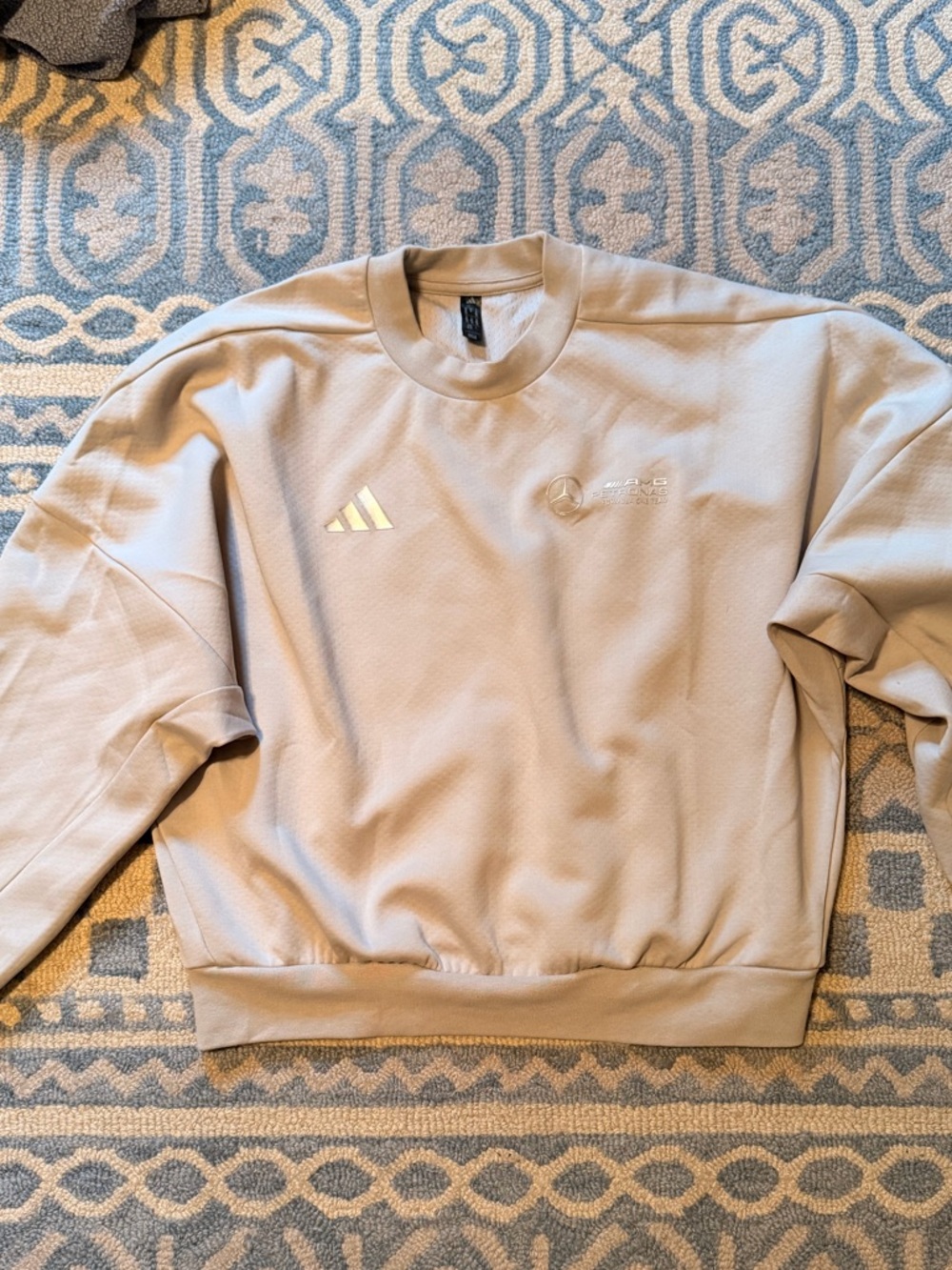adidas mercedes f1 sweatshirt light grey